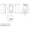 Piazzetta G958 M stufa a gas metano canalizzabile 5 kW