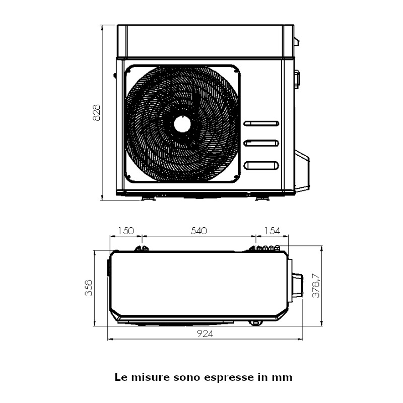 Kit Sime caldaia Edea Hybrid ECO EV 25/55-8 e pompa di calore SHP M ECO 008