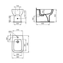 Bidet a pavimento Esedra T281301 Ideal Standard