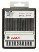Bosch Robust Line set 10 lame per seghetto alternativo Metal Expert, attacco a T