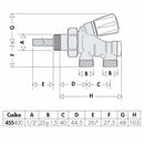Caleffi 455 valvola termostatizzabile per impianti mono-bitubo 1/2"