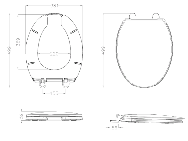 Ponte Giulio Casual sedile apertura frontale bianco