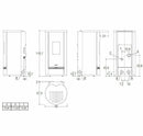 Piazzetta P220 T Frontal Glass stufa a pellet 8,5 kW scarico posteriore