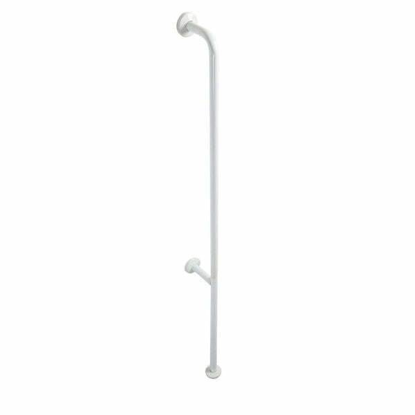 Ponte Giulio Paint maniglione verticale da pavimento a parete 180 cm bianco caldo