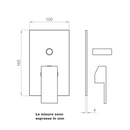 Miscelatore incasso doccia universale Italia R BTITRCIN04 Ercos con deviatore