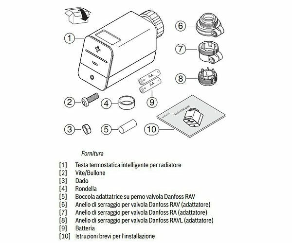 Bosch Junkers testa termostatica intelligente M30 x 1,5 mm