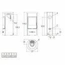 Piazzetta E129 M BCS stufa a legna 7,8 kW