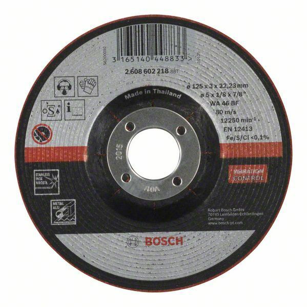 Bosch mola semiflessibile da sgrossatura WA 46 BF, 125 x 3 mm