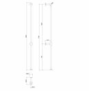 Ponte Giulio Tubocolor maniglione verticale da parete a pavimento 1,8m