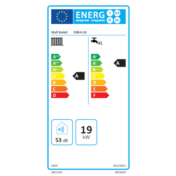 Caldaia a condensazione istantanea FGB-K-24 Wolf riscaldamento e sanitario da 24 kW