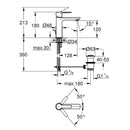 Miscelatore monocomando per lavabo Lineare 32114001 Grohe scarico a saltarello