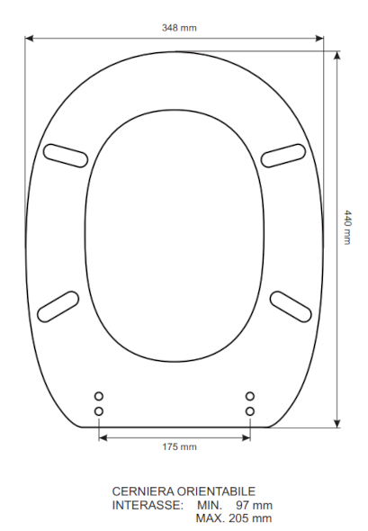 Colbam sedile compatibile con Ideal Standard - Linda - bianco