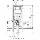 Geberit Duofix modulo wc sospeso 114cm con cassetta risciacquo incasso Sigma 8cm