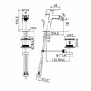 Frattini Espresso miscelatore per bidet cromato