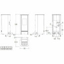 Piazzetta P930 M stufa a pellet 11 kW scarico posteriore