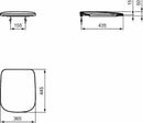 Ideal Standard Esedra T318201 sedile slim originale bianco