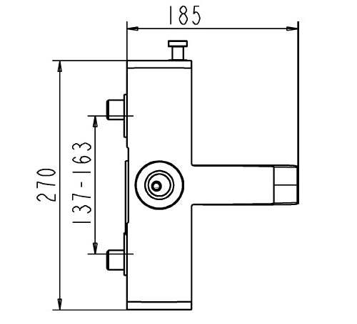 Ideal Standard GLANCE Miscelatore monocomando vasca-doccia esterno, senza doccetta