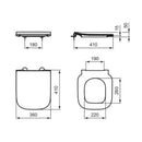 Sedile slim I.LIFE S T532901 Ideal Standard chiusura rallentata bianco lucido