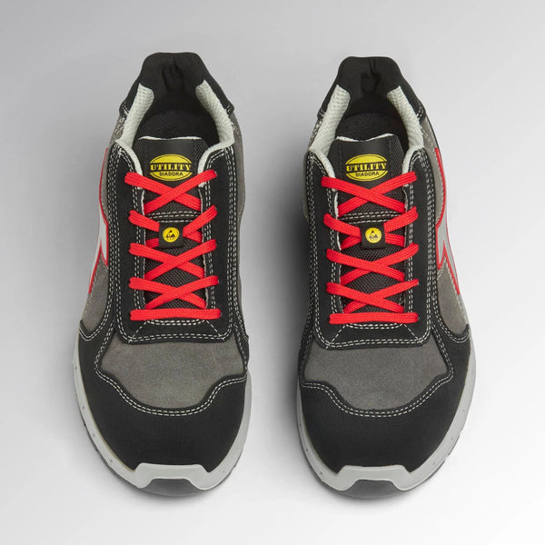 Scarpa RUN A.BOX LOW S3S FO SR ESD Diadora Grigio Rosso
