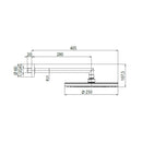 Soffione con braccio Oki H70410G Bossini