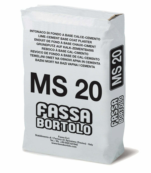 Fassa MS20 malta per muratura in sacco da KG.25