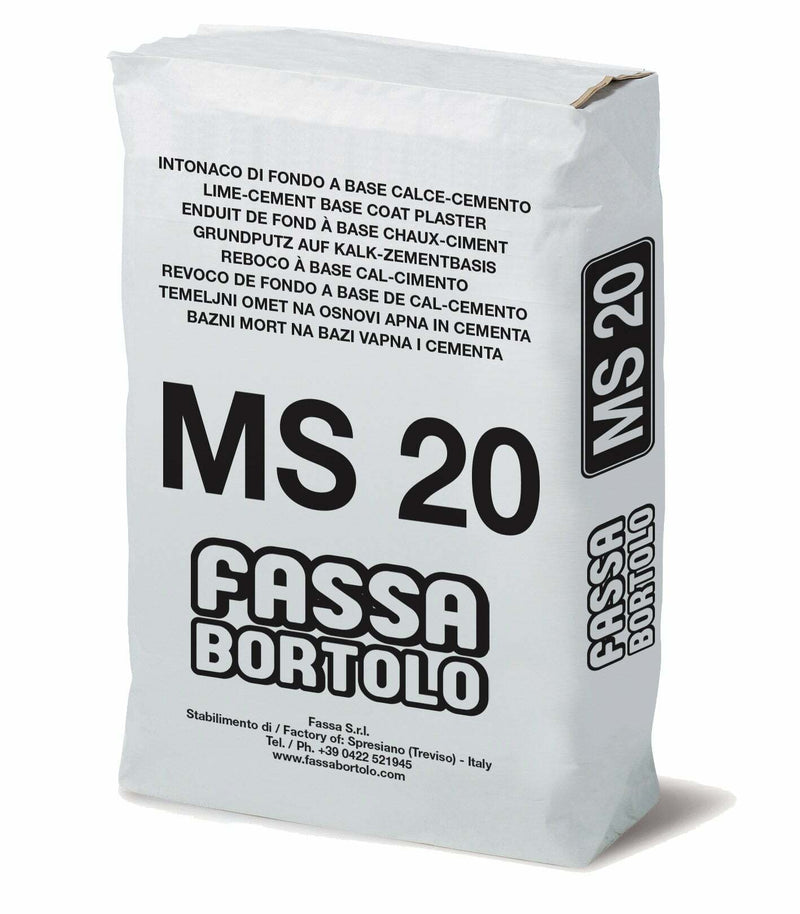 Fassa MS20 malta per muratura in sacco da KG.25
