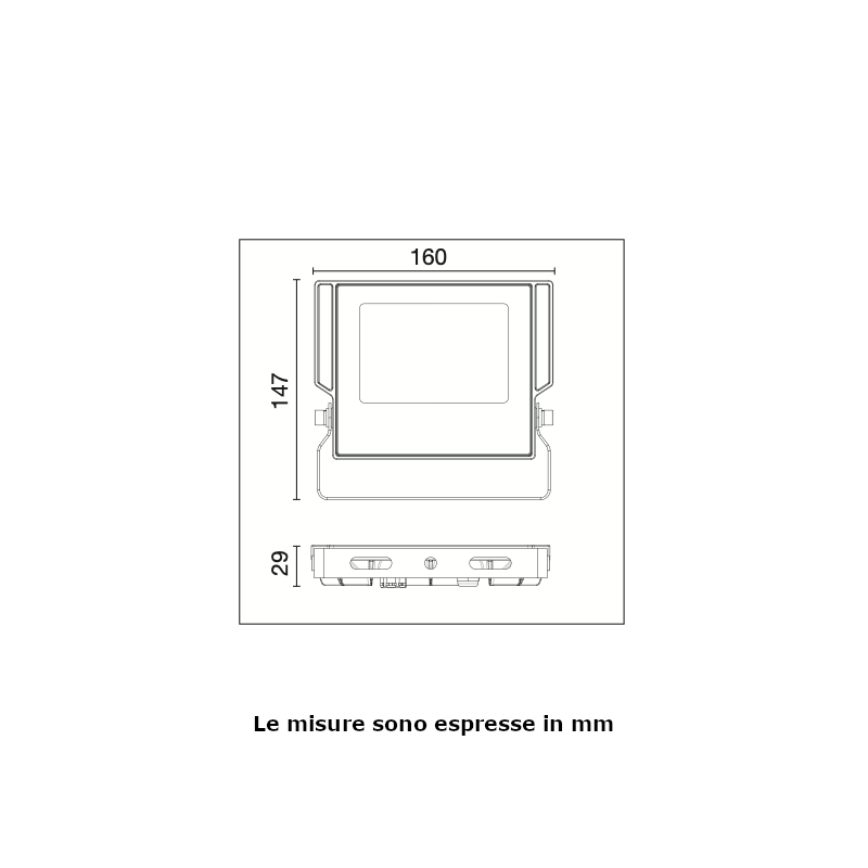 Proiettore a LED Century Sirio Slim SRS-309540 30W 4000K
