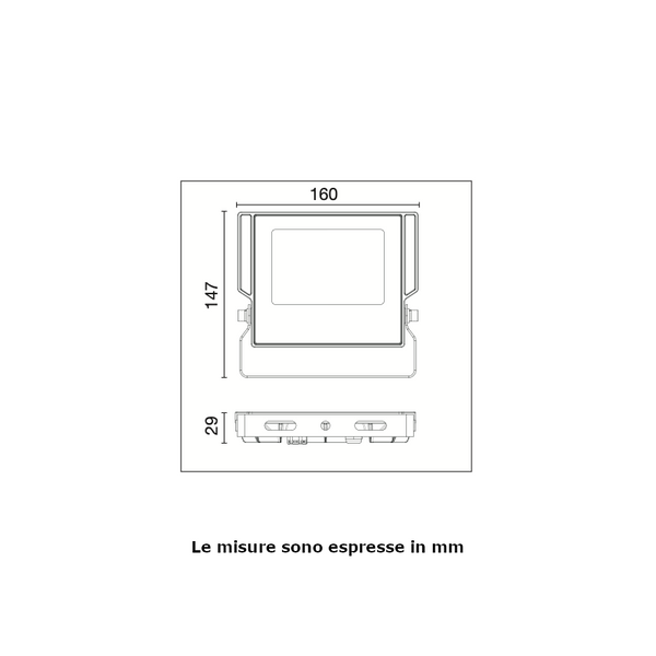 Proiettore a LED Century Sirio Slim SRS-309540 30W 4000K