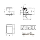 Vaso a terra Blend Cube T368801 Ideal Standard AquaBlade bianco lucido