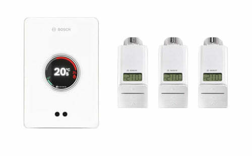 Bosch Junkers set EasyControl CT 200 3 teste termostatiche bianco