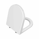 Vitra Integra S50 sedile chiusura rallentata, cerniere cromate - bianco