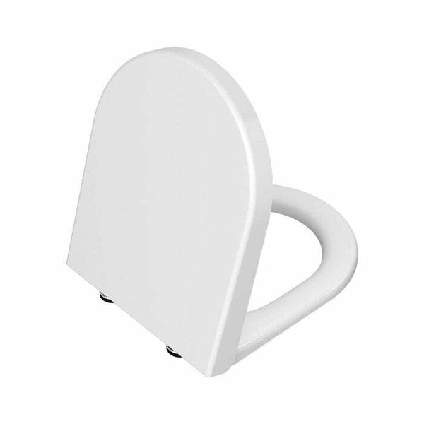 Vitra Integra S50 sedile chiusura rallentata, cerniere cromate - bianco