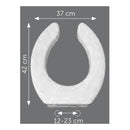 Sedile universale disabili 10 cm solo seduta bianco europeo