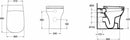 Vaso a pavimento Active T316801 Ideal Standard filo parete con sedile