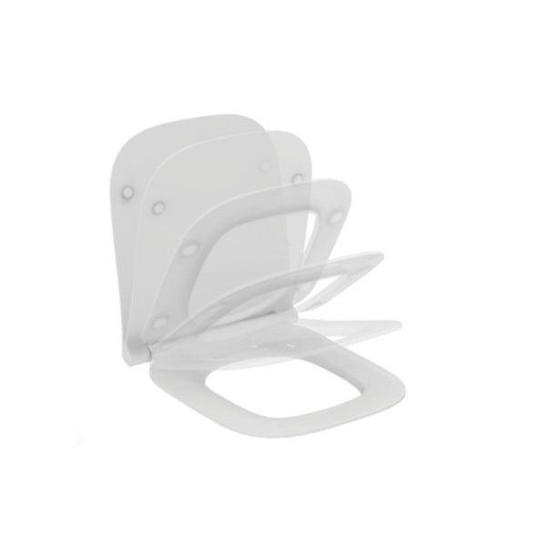 Sedile slim I.LIFE S T532901 Ideal Standard chiusura rallentata bianco lucido