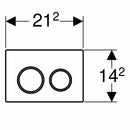 Geberit Omega20 placca di comando bianca