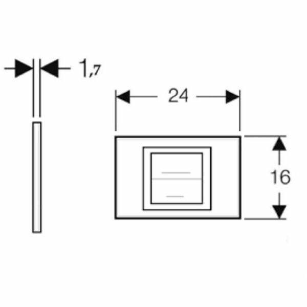 Kariba Aurea 317105 placca di comando bianca con cornice cromata