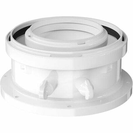 Bosch Junkers adattatore partenza verticale 80/125 mm, PP bianco