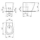 Bidet a terra Connect E799501 Ideal Standard monoforo bianco lucido