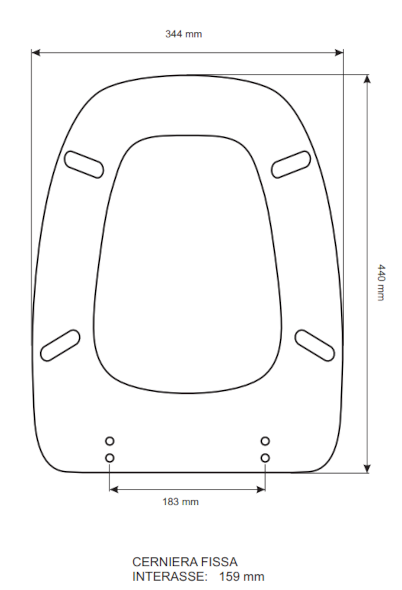 Colbam 36132 sedile compatibile con Pozzi Ginori Square