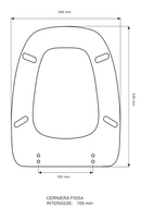 Colbam 36132 sedile compatibile con Pozzi Ginori Square