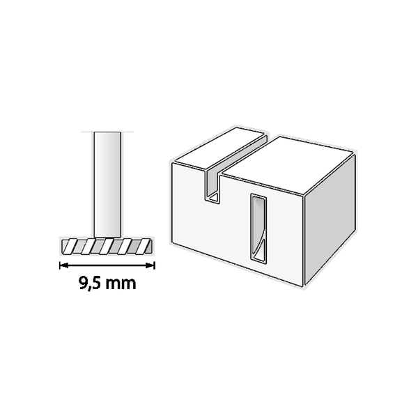 Fresa ad alta velocità Dremel 199 9,5 mm 2 pezzi