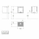 Piazzetta QUBE 1 stufa a legna 9 kW