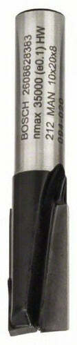 Bosch fresa per scanalature 8 mm, D 10 mm, L 20 mm, G 51 mm