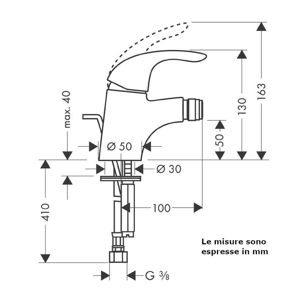 Miscelatore bidet monocomando Focus E Hansgrohe 31720000