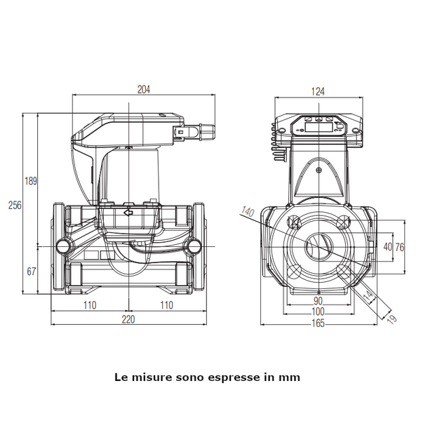 Dab Evoplus Small B 60/220.32 M circolatore elettronico 100 W