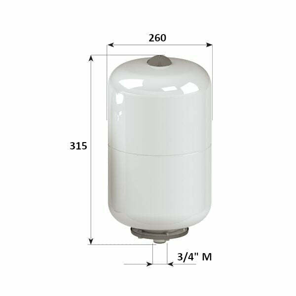 Cimm vaso espansione ACS CE da 12 Litri