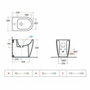 Ceramica Globo MODE BIDETMULTI ME009BI bidet a terra bianco