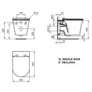 Vaso sospeso La Dolce Vita LDV E263401 Ideal Standard bianco lucido