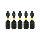 DeWalt 5 Inserti Impact Torsion Ph1 - lunghezza 25 mm